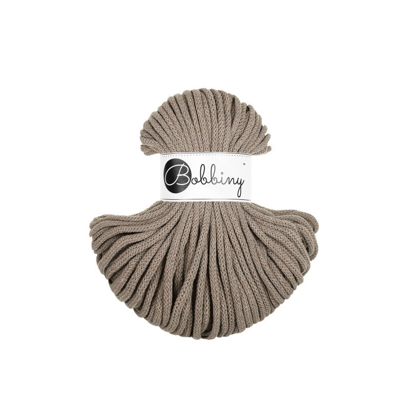 Bobbiny PREMIUM Flechtkordel 5mm geflochten Coffee 50m - MAHINA