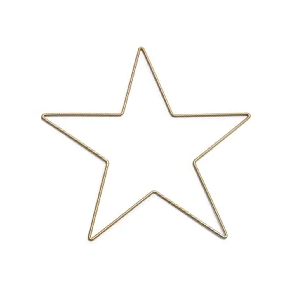 Metall Deko-Stern 20cm in gold - Bastelbedarf -> Metall -> Metallringe -> Sonstige Formen von mahina