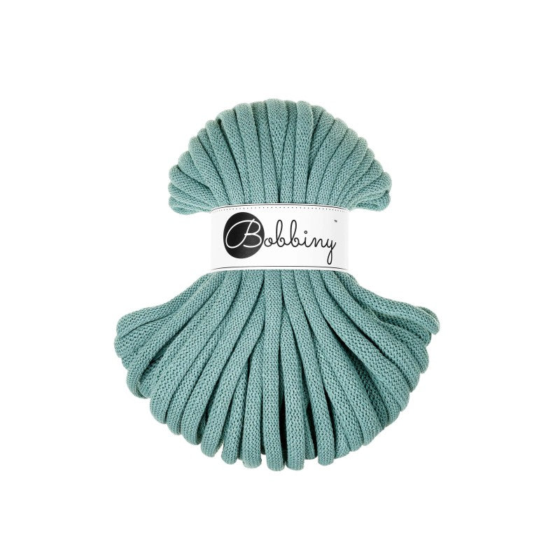 Bobbiny JUMBO Flechtkordel 9mm geflochten Duck Egg Blue 30m - mahina
