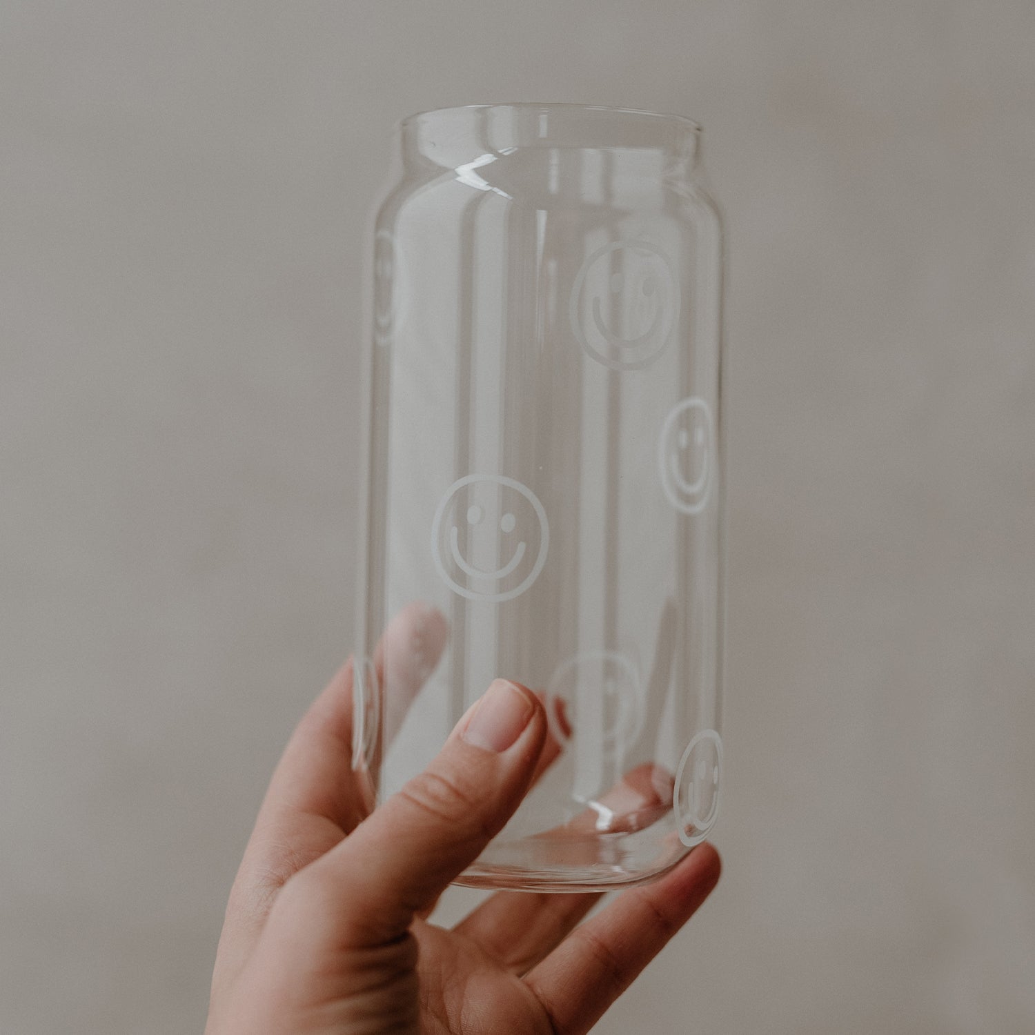 Eulenschnitt Hohes Trinkglas Smileys 500ml - Interior > Dekoration > Tassen von mahina