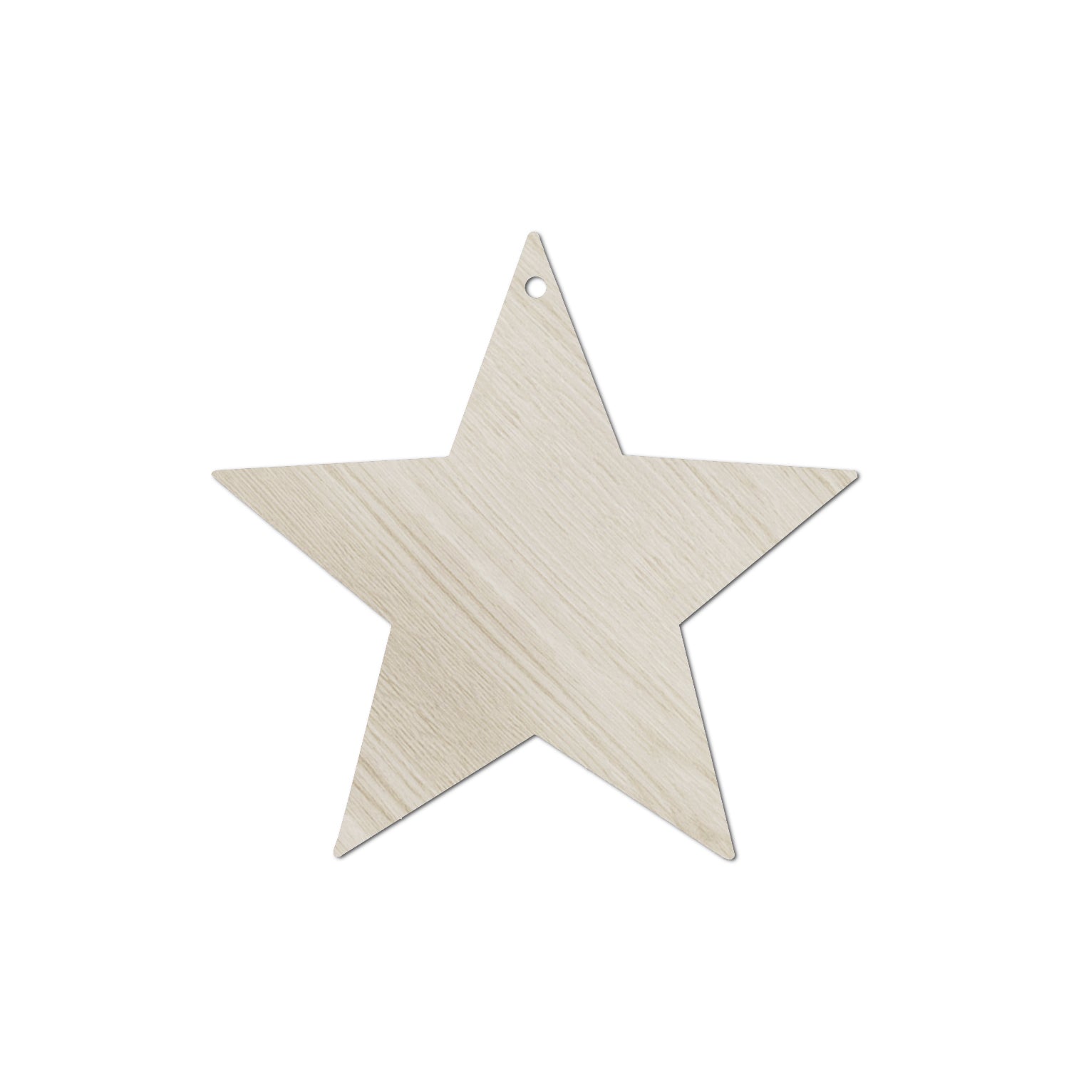 Eulenschnitt Holzanhänger Stern natur im 8er Set - Bastelbedarf -> Holz > Holzkränze von mahina