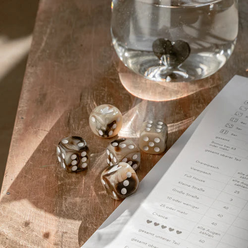 Eulenschnitt Würfelset Braun - Interior > Dekoration > Sonstiges von mahina