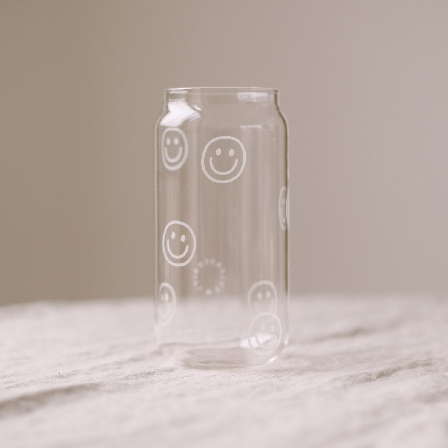 Eulenschnitt Hohes Trinkglas Smileys 500ml - mahina