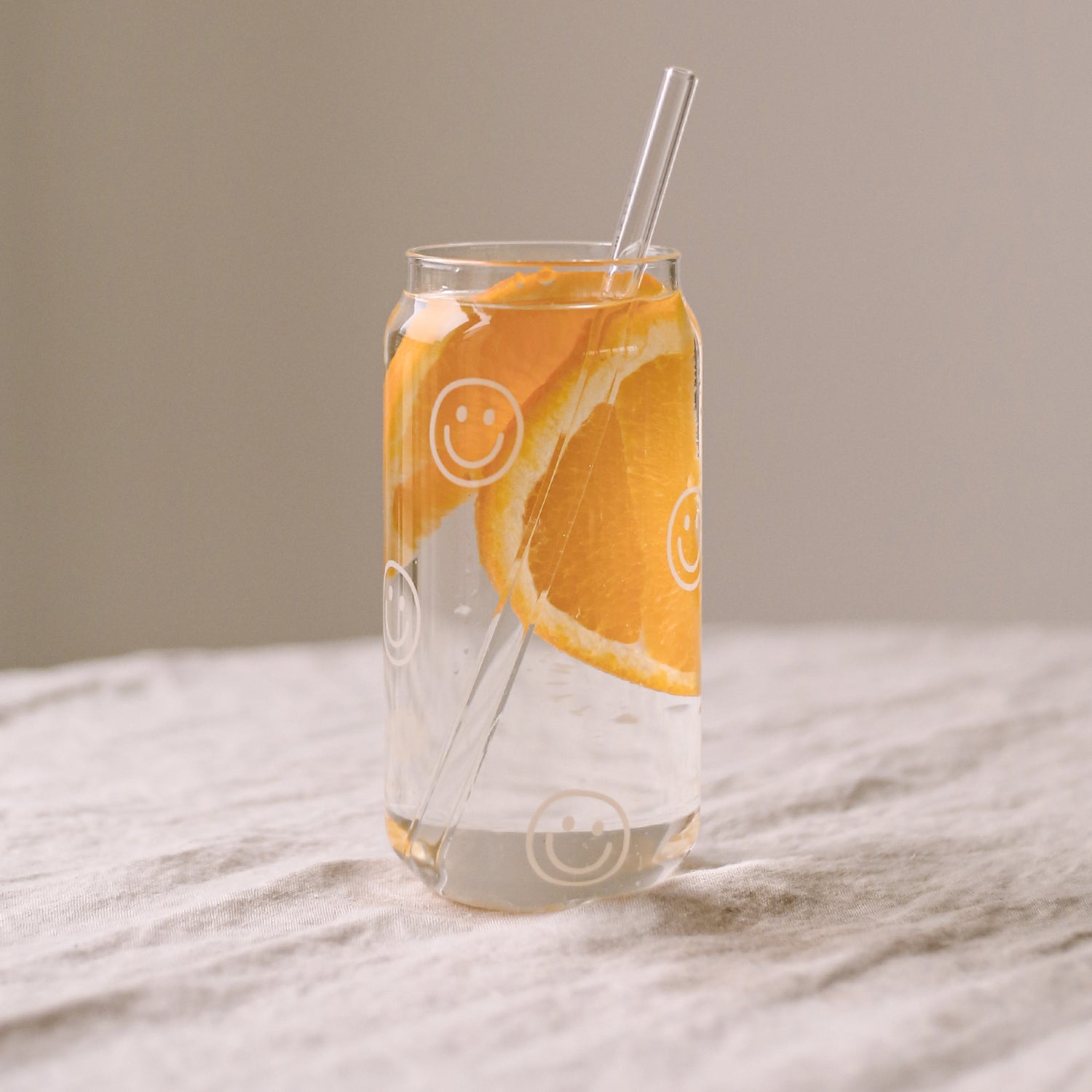 Eulenschnitt Hohes Trinkglas Smileys 500ml - mahina