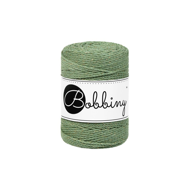 Bobbiny Makramee Garn 1,5mm 3ply Golden Eucalyptus 100m - MAHINA