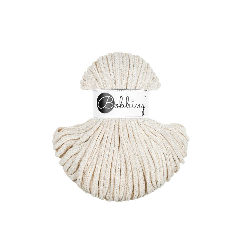 Bobbiny PREMIUM Flechtkordel 5mm geflochten Golden Natural 50m - mahina