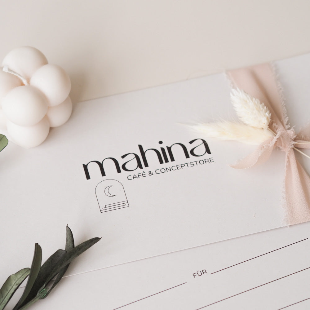 mahina Geschenkgutschein - Geschenke -> Gutscheine von mahina