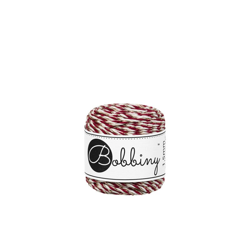 Bobbiny Makramee Garn 1,5mm 3ply Holiday Champagne 35m - MAHINA