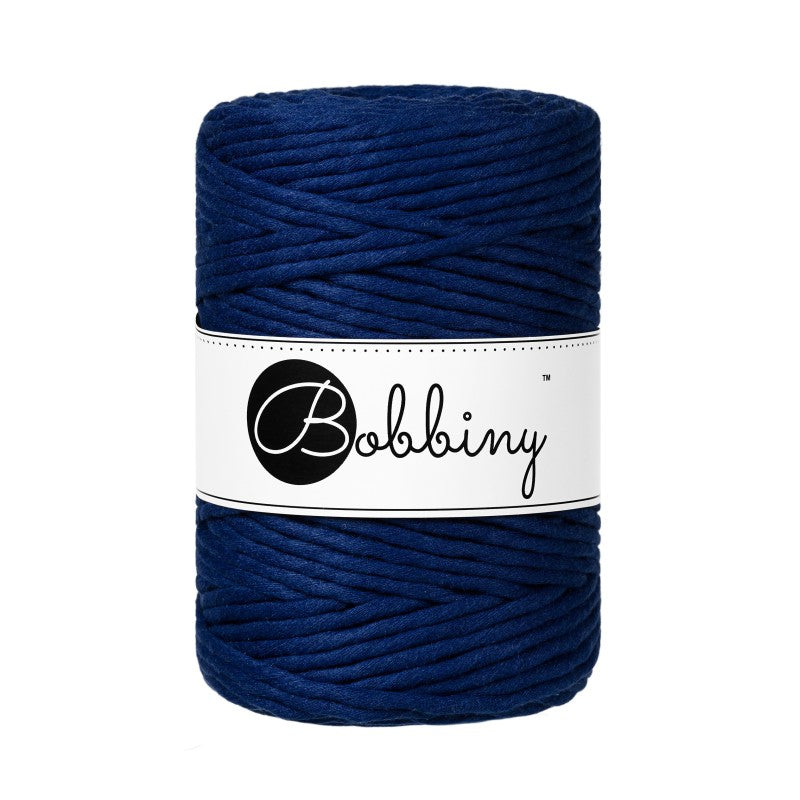 Bobbiny Makramee Garn 5mm gezwirnt Ink Blue 100m