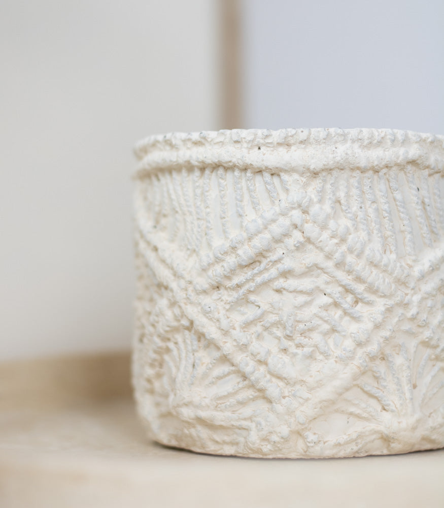 Blumentopf "Ibiza" cremeweiß - Interior > Dekoration > Blumentopf von mahina