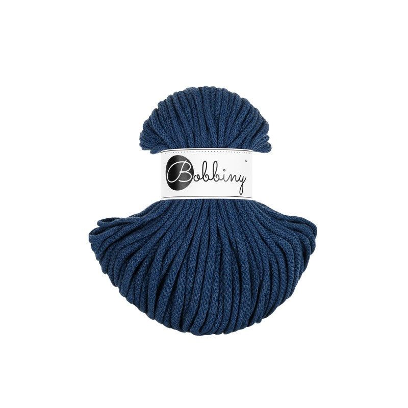 Bobbiny PREMIUM Flechtkordel 5mm geflochten Jeans 50m - mahina
