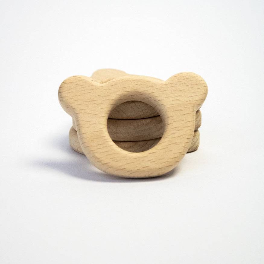 Beißring "Bär" aus Buchenholz - mahina