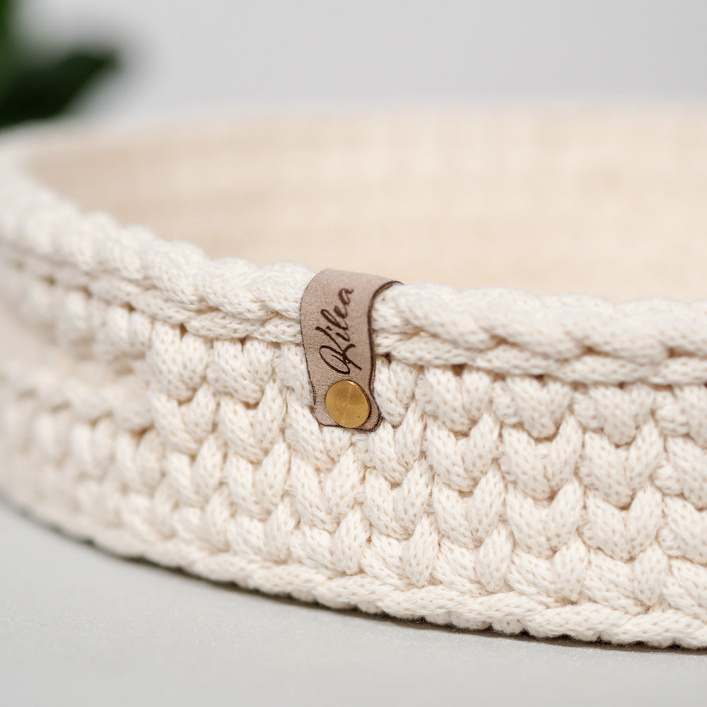 Handgemachtes Häkel-Tablett mit Boden - mahina x kilea - Interior > Dekoration > Häkelprodukte von mahina