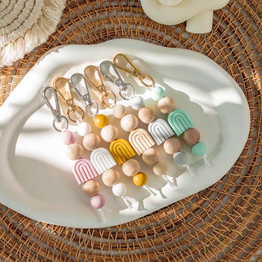 Handgemachter Schlüsselanhänger "Rainbow" - Interior > MAHINA Handmade > Schlüsselanhänger von mahina