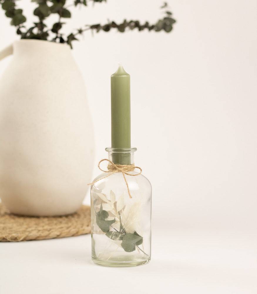 Personalisierbarer Kerzenständer mit Trockenblumen - Interior -> MAHINA Handmade -> Trockenblumen von mahina