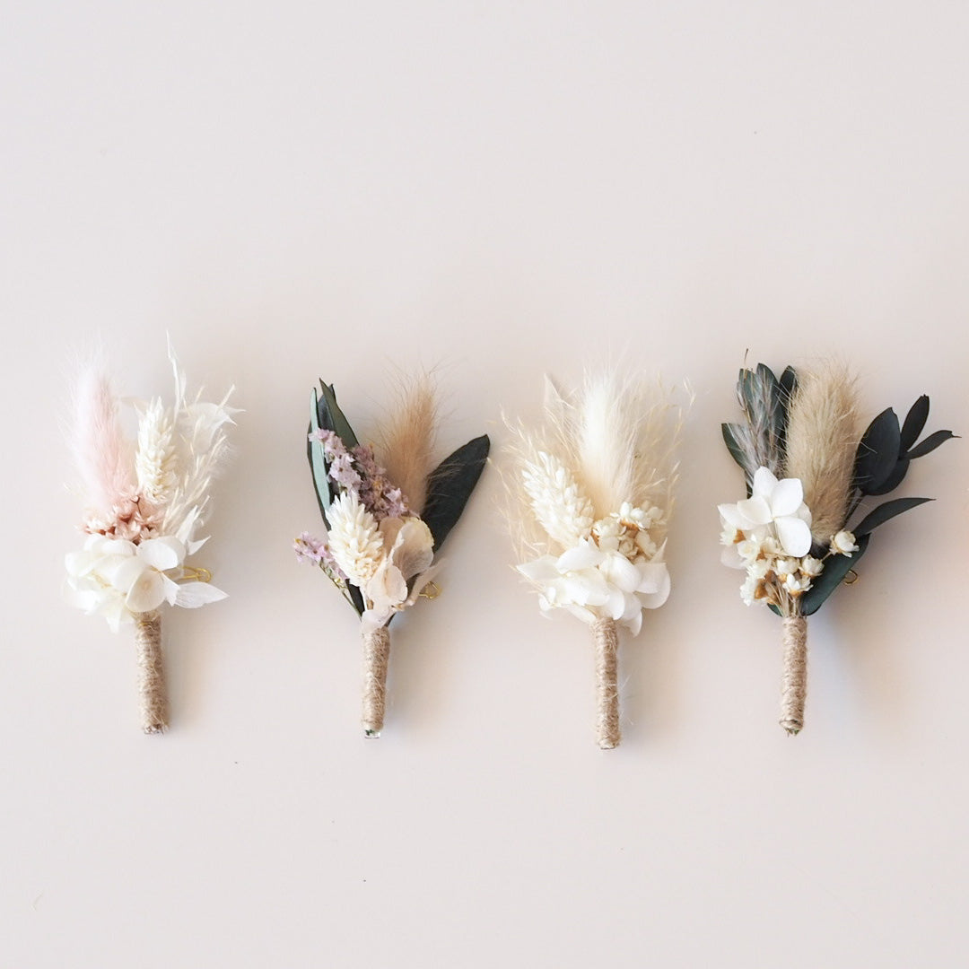 Ansteckstrauß aus Trockenblumen verschiedene Farben - Trockenblumen -> Sträuße von mahina