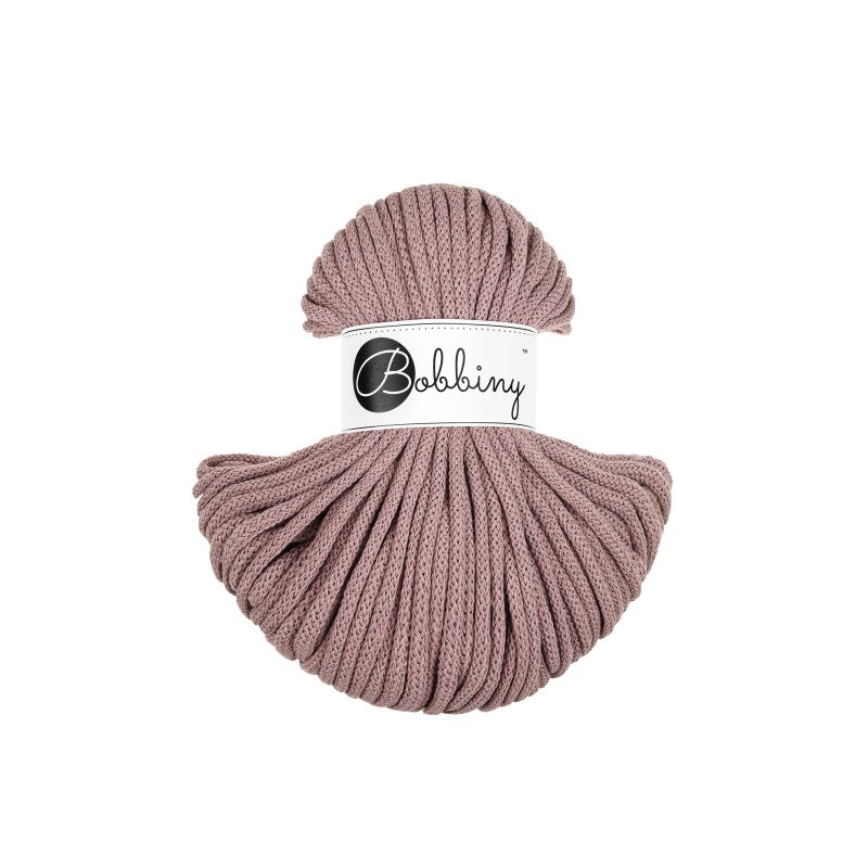 Bobbiny PREMIUM Flechtkordel 5mm geflochten Mauve 50m - MAHINA