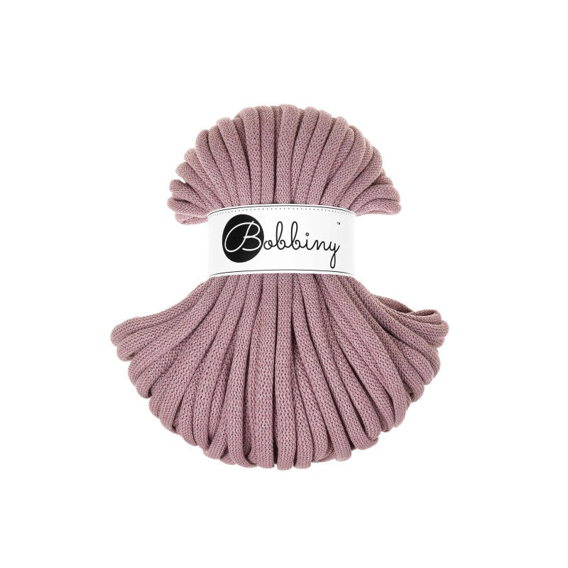 Bobbiny JUMBO Flechtkordel 9mm geflochten Mauve 30m - mahina