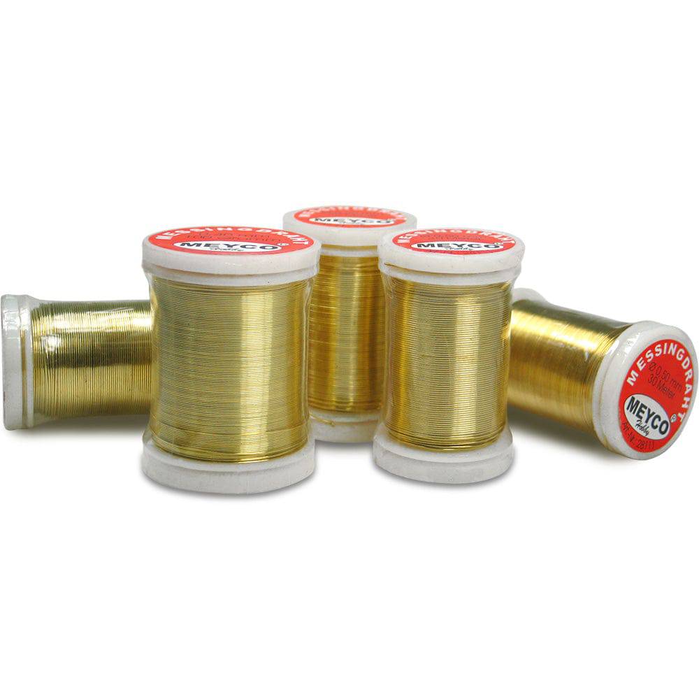 Meyco Messingdraht in gold ø 0,25mm, 100 Meter - mahina