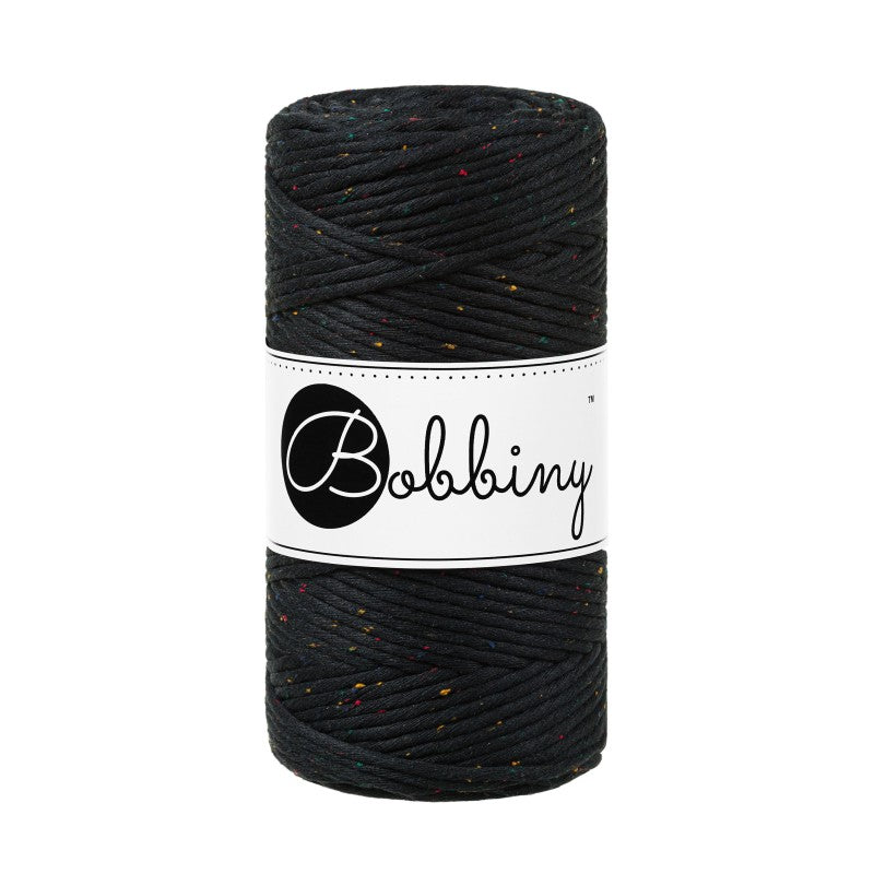 Bobbiny Makramee Garn 3mm gezwirnt Midnight Dust 100m - Garne > Baumwollgarne > Bobbiny > Gezwirnt > 3mm von mahina