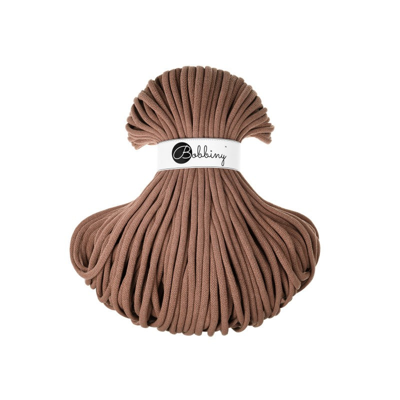 Bobbiny JUMBO Flechtkordel 9mm geflochten Mocha Mousse 100m - mahina