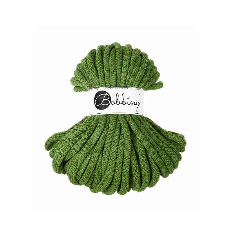 Bobbiny JUMBO Flechtkordel 9mm geflochten Moss Green 30m - mahina