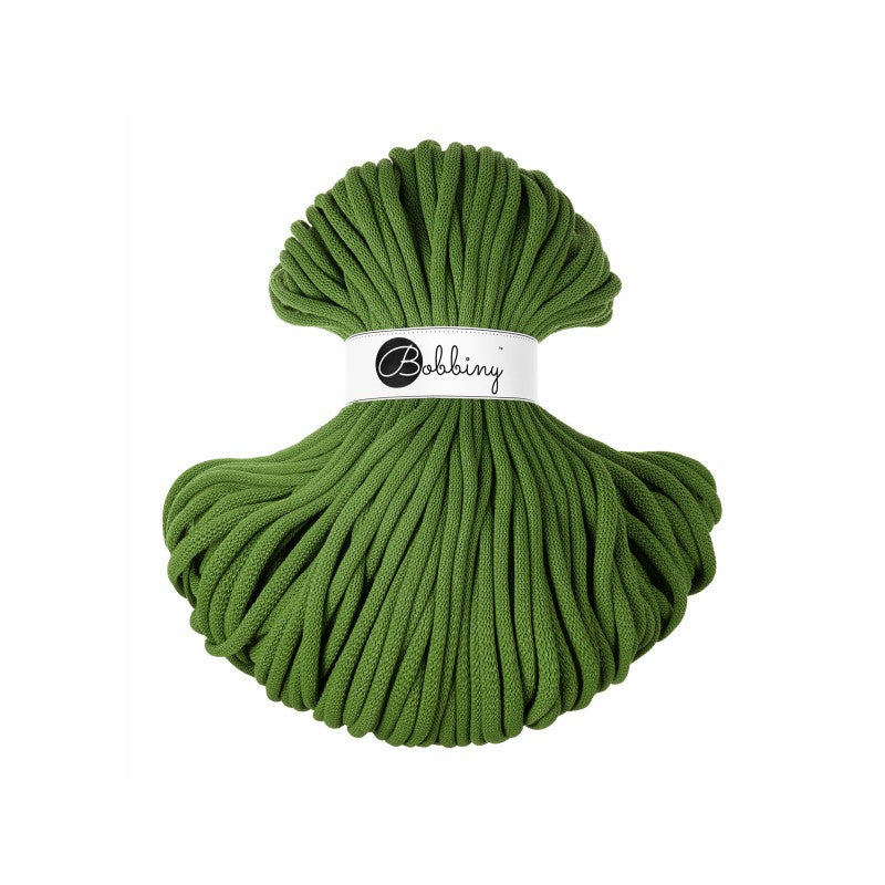 Bobbiny JUMBO Flechtkordel 9mm geflochten Moss Green 100m - mahina