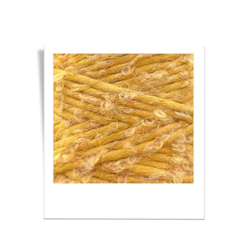 Bobbiny Makramee Garn 3mm Bouclé 100m Mustard