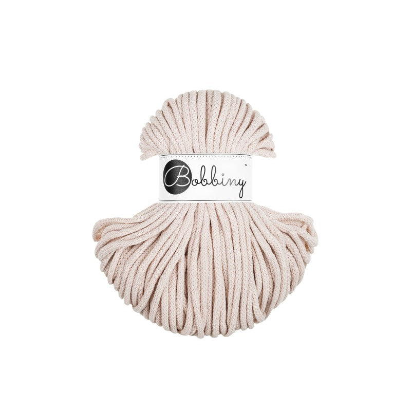 Bobbiny PREMIUM Flechtkordel 5mm geflochten Nude 50m - mahina
