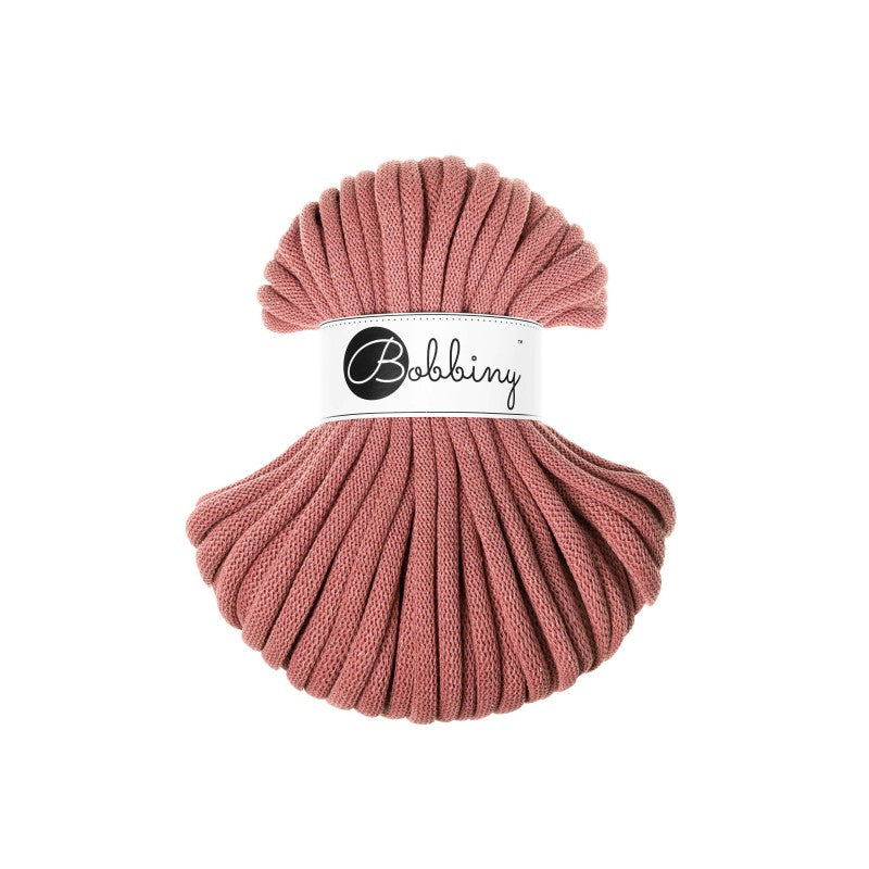 Bobbiny JUMBO Flechtkordel 9mm geflochten Peony 30m - mahina