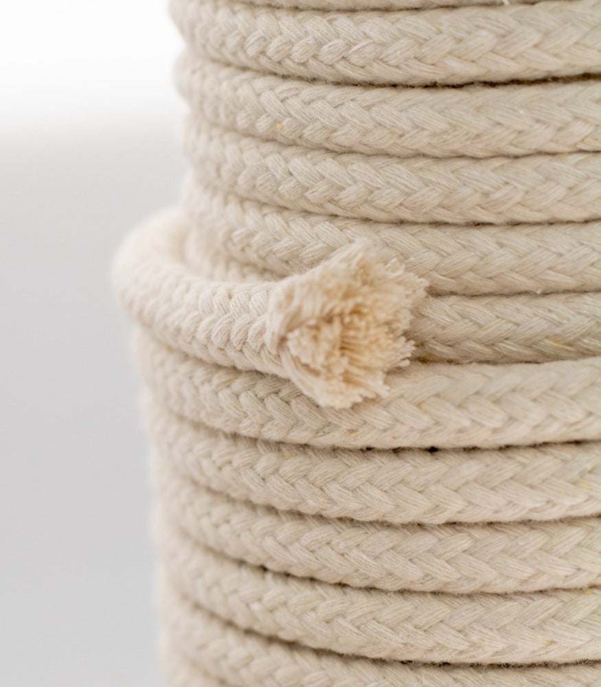 mahina Garn 12mm geflochten Natur für Regenbogen - Garne > Baumwollgarne > Pferdeseile > Geflochten > 12mm von mahina