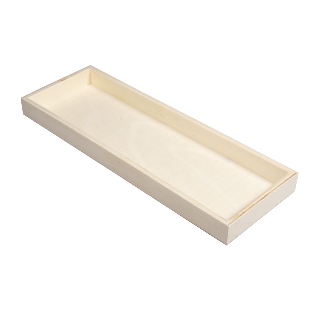Holz-Tablett, FSC 100% 29,5x10,3x2,3cm - Bastelbedarf -> Sonstiges von mahina