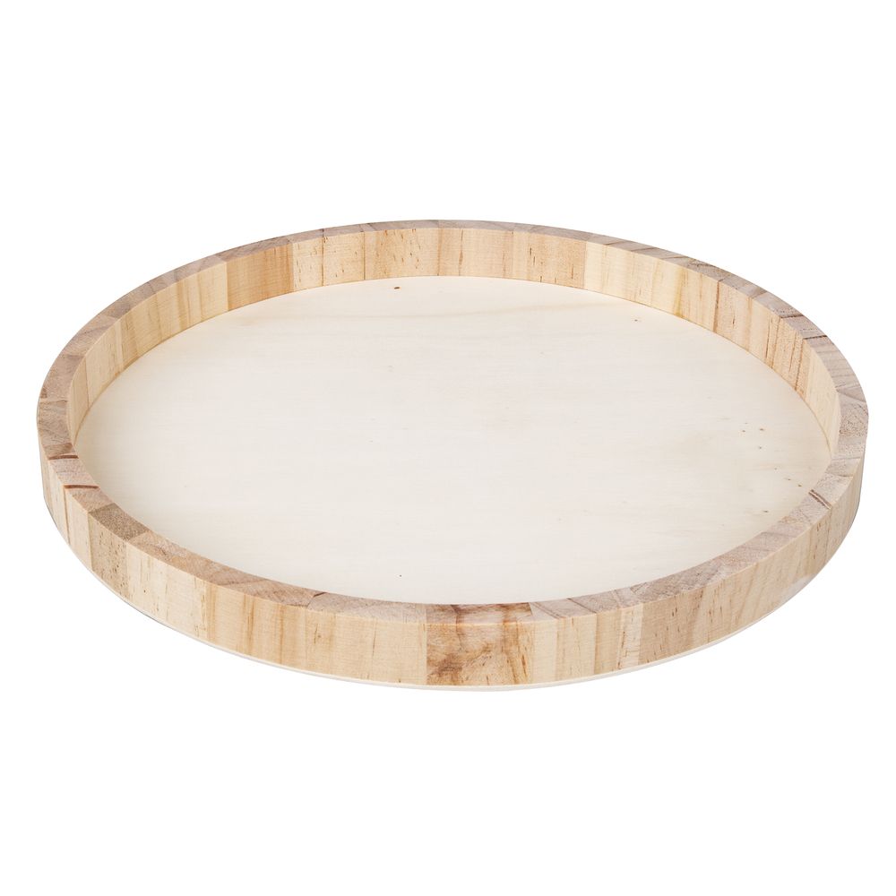 Holz-Tablett rund, FSC Mix Credit 30cm - Bastelbedarf -> Sonstiges von mahina