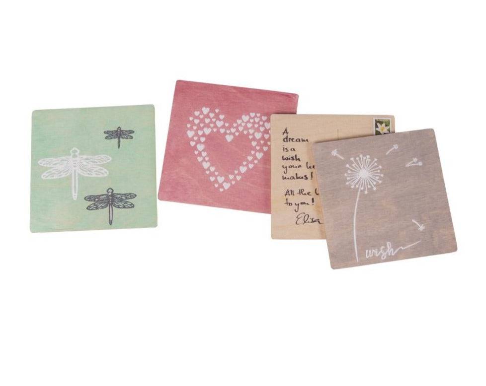 Rayher Holz Postkarte FSC Mix in natur, 1 Stück - mahina