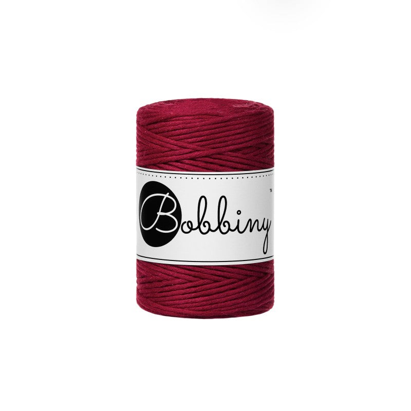 Bobbiny Makramee Garn 1,5mm gezwirnt Red Velvet 100m