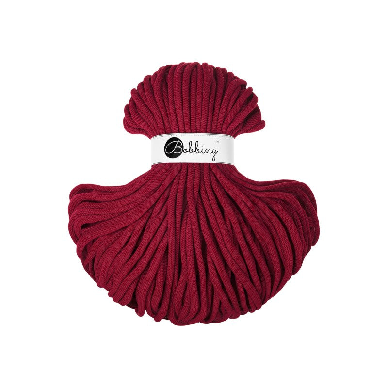 Bobbiny JUMBO Flechtkordel 9mm geflochten Red Velvet 100m