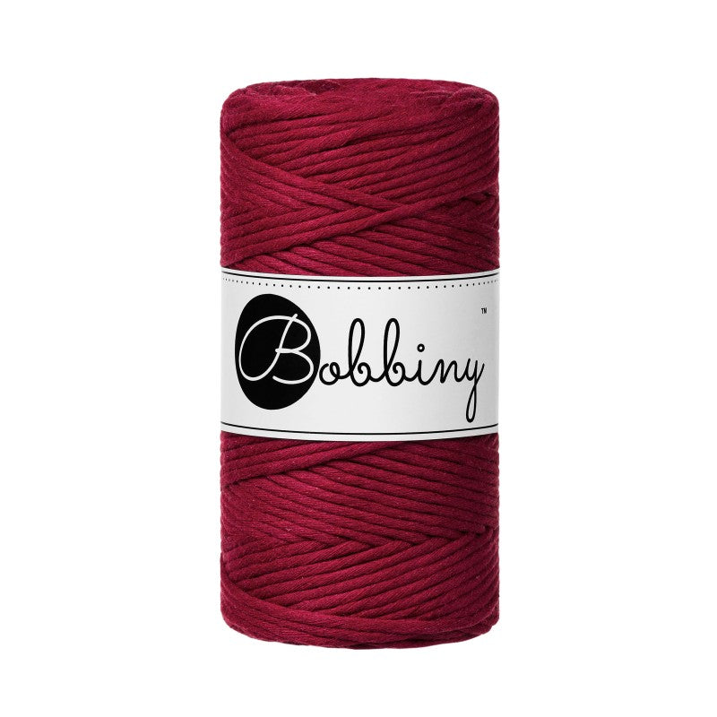 Bobbiny Makramee Garn 3mm gezwirnt Red Velvet 100m
