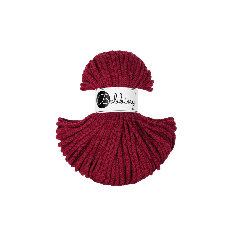 Bobbiny PREMIUM Flechtkordel 5mm geflochten Red Velvet 50m