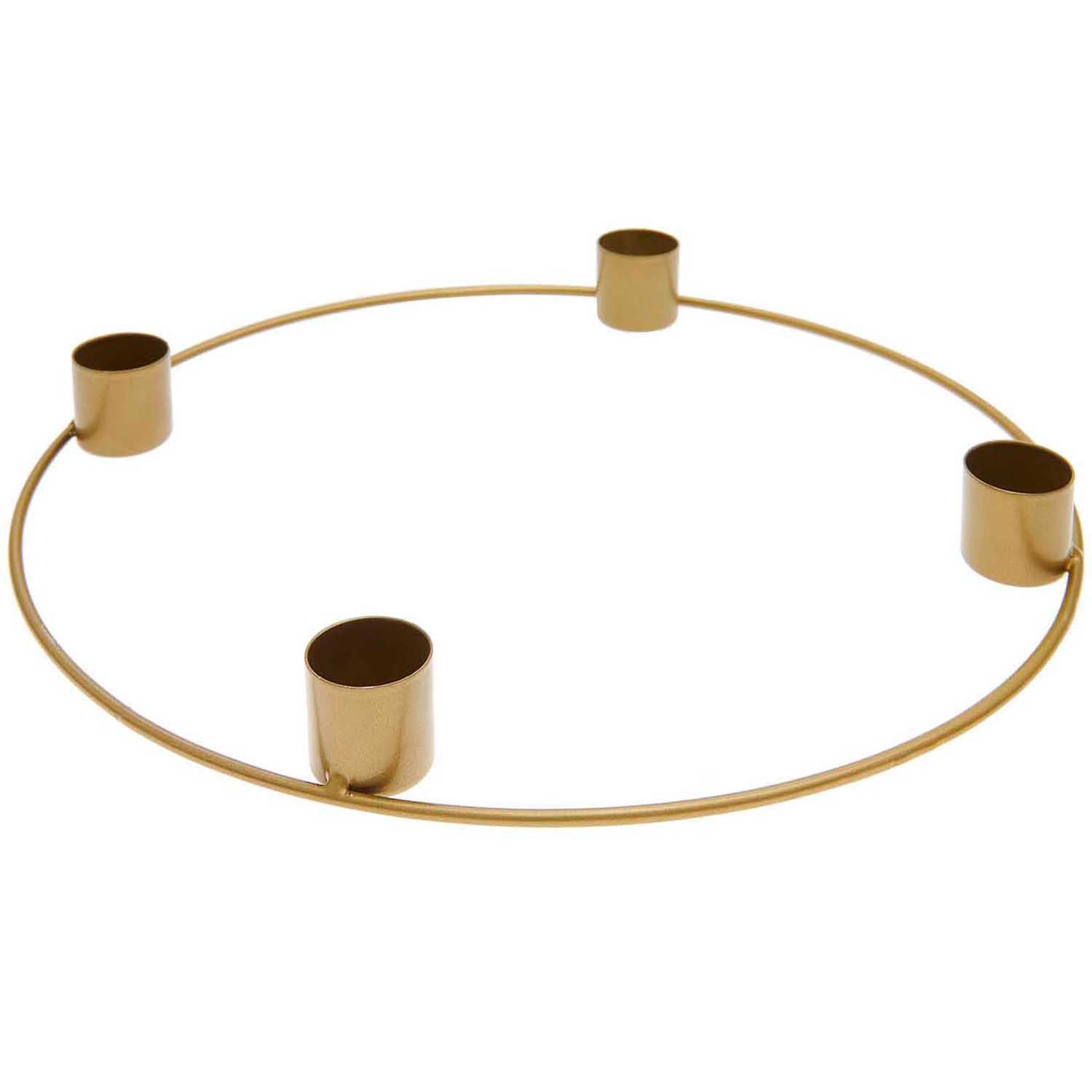 Adventskranz Ø 25cm in gold matt - Adventskranz von mahina