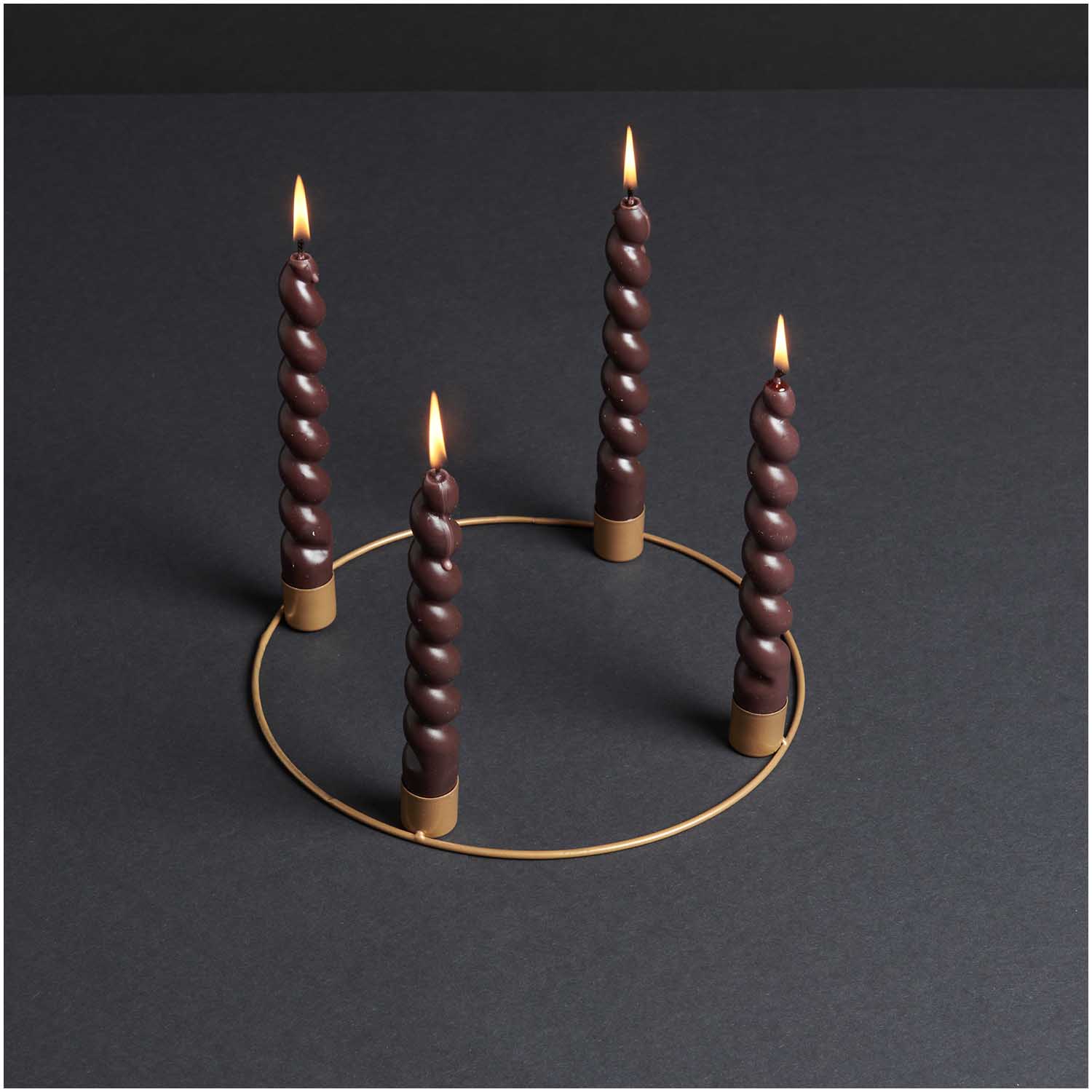 Adventskranz Ø 25cm in gold matt - Adventskranz von mahina