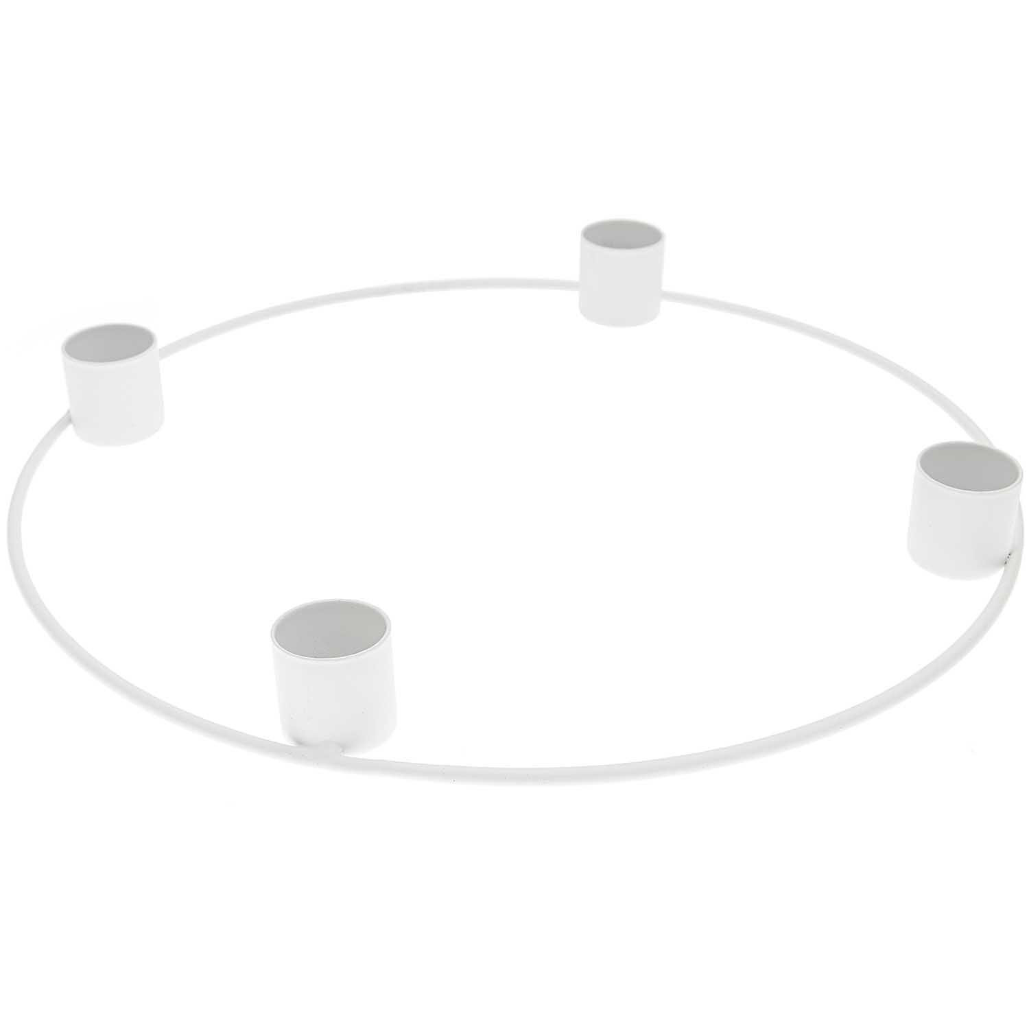 Adventskranz Ø 25cm in off white matt - Adventskranz von mahina