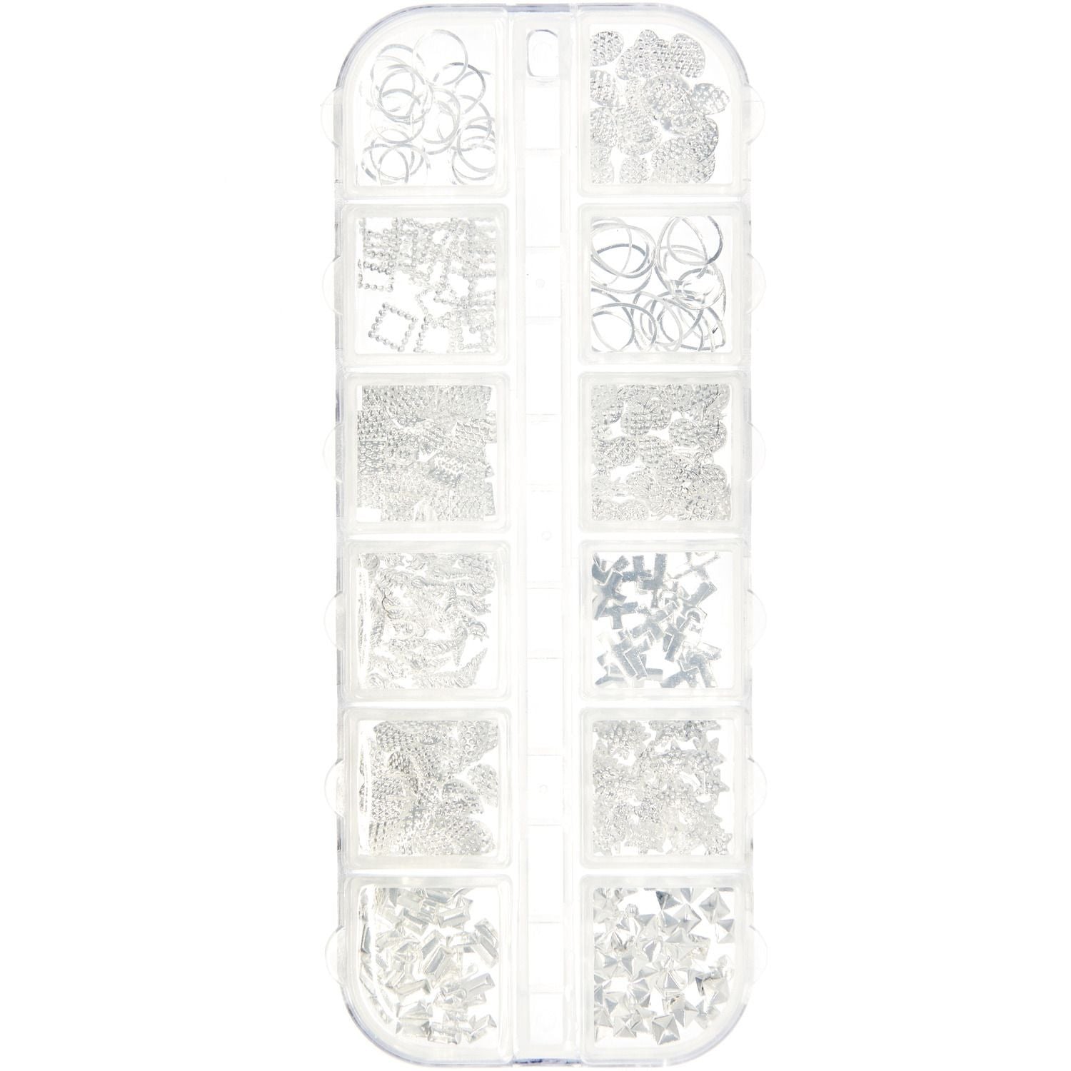 Füllmaterial für Resin Formen Mix Silber, 12x8g - Bastelbedarf -> Gießen von mahina