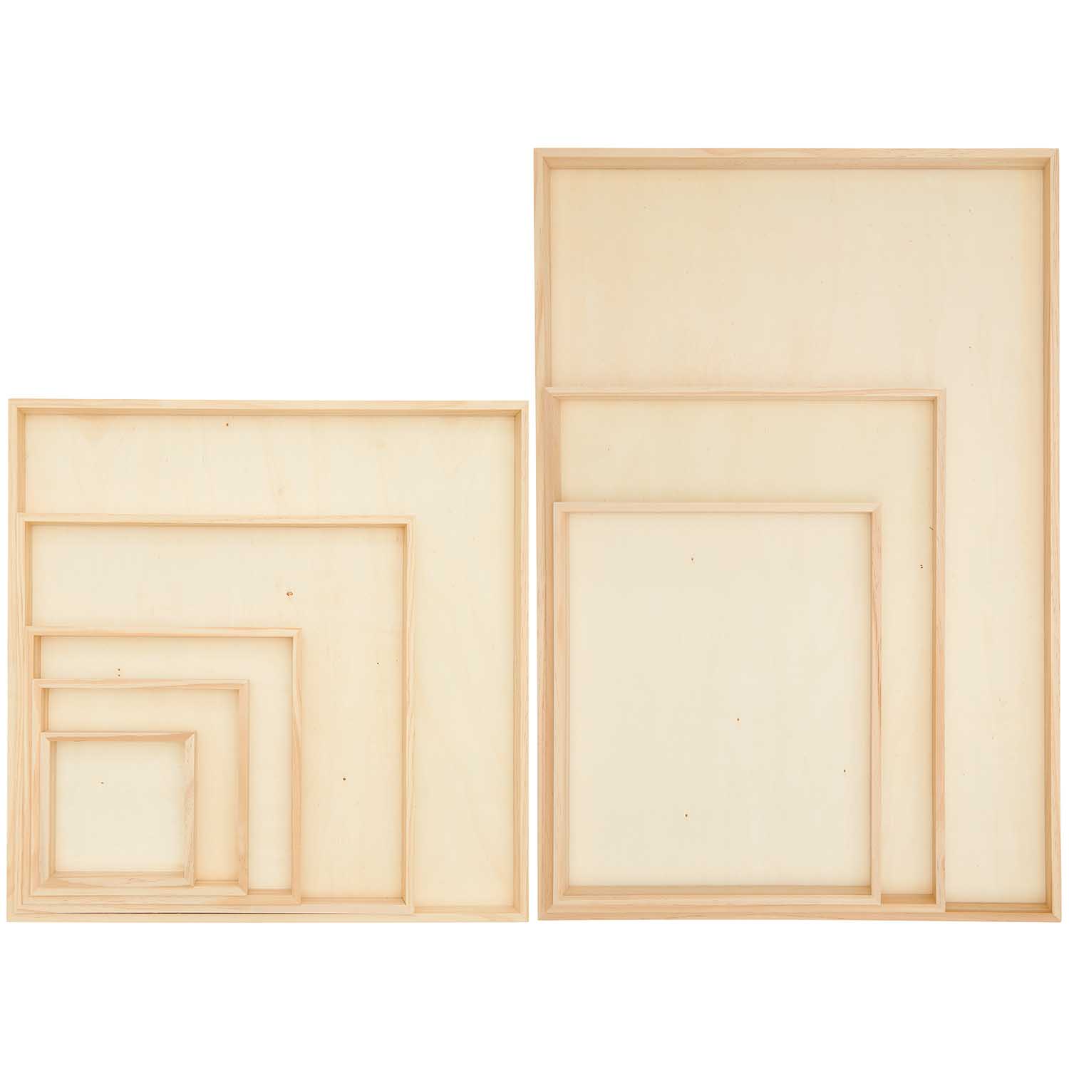 Objektrahmen natur 10,8x10,8cm - Bastelbedarf -> Karabiner von mahina