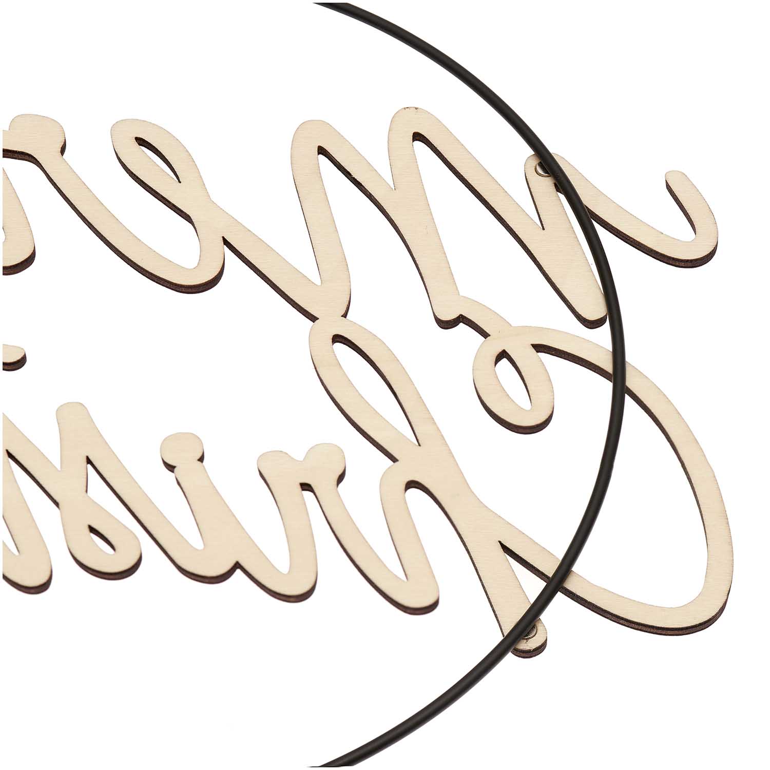 Rico Design Holzschriftzug magnetisch "Merry Christmas", 28,5x18,5cm - Bastelbedarf -> Holz > Holzkränze von mahina