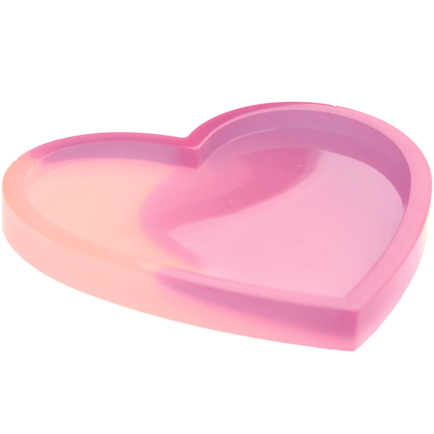 Silikon Gießform Untersetzer Herz, 9,6x10x1,2cm - Bastelbedarf -> Gießen von mahina