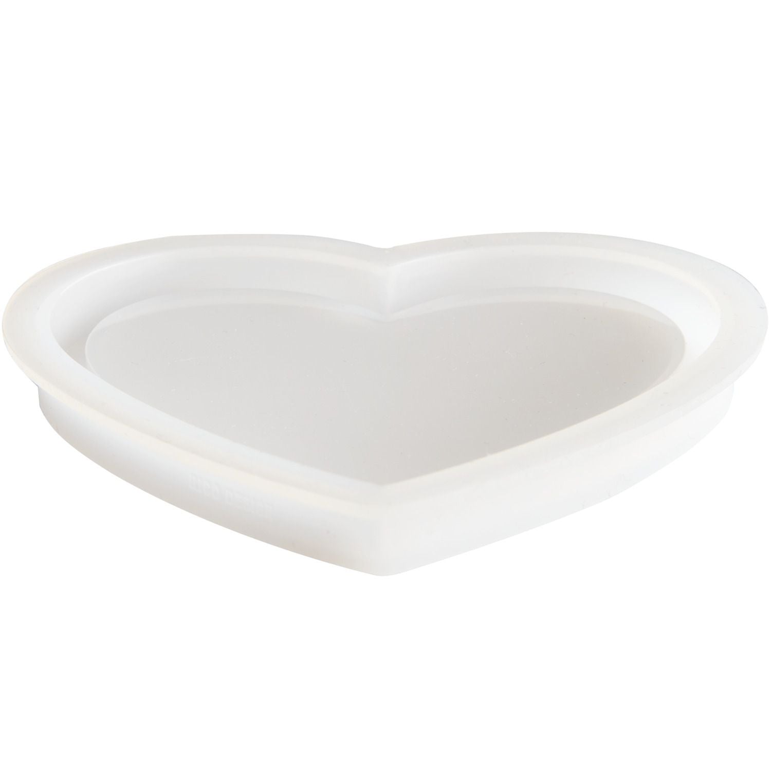 Silikon Gießform Untersetzer Herz, 9,6x10x1,2cm - Bastelbedarf -> Gießen von mahina