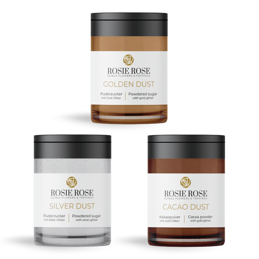 Rosie Rose Essbares Glitter Dust 30g - Essblüten von mahina