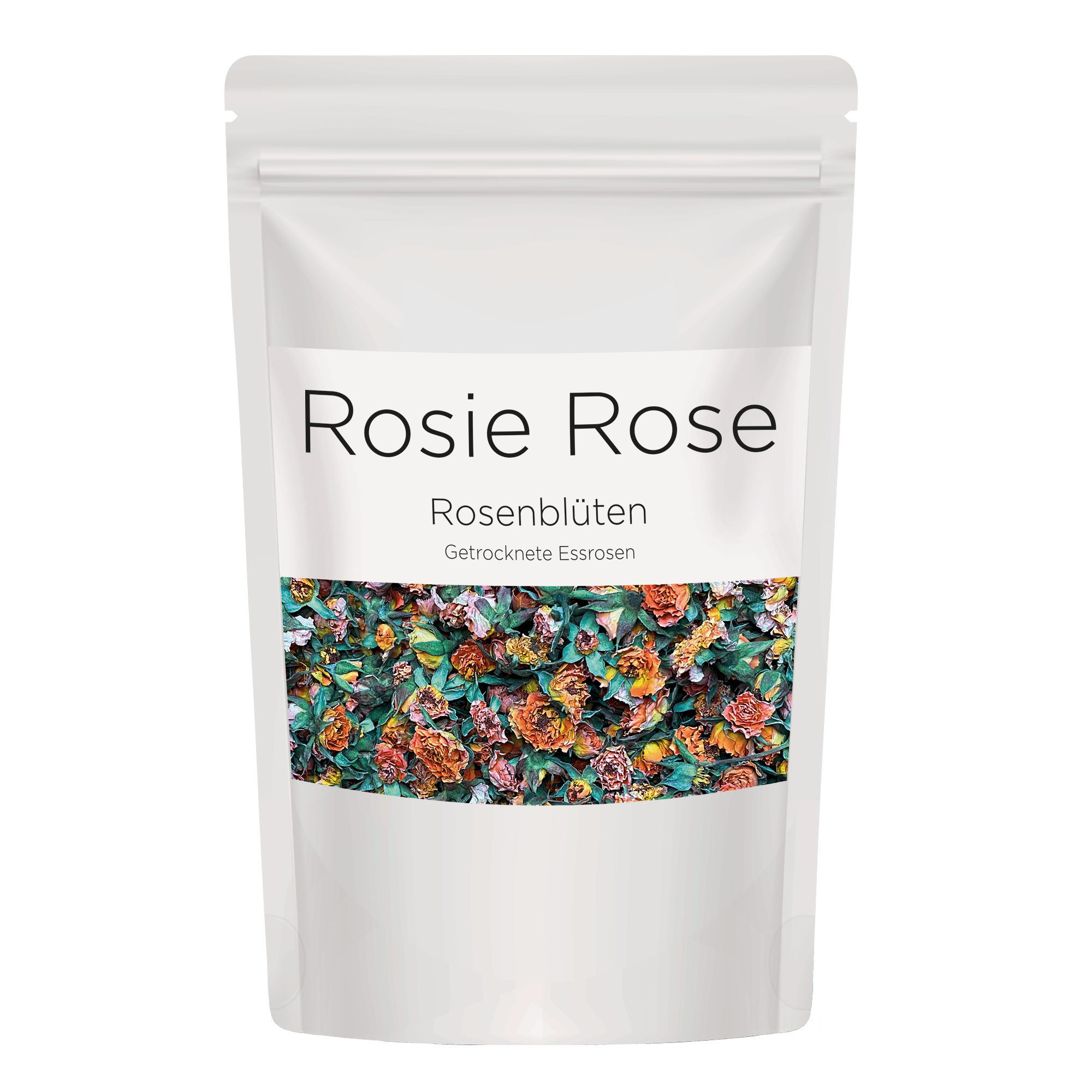 Rosie Rose "Dekorative Rosenblüten" 50g Gastro-Beutel - Essblüten von mahina