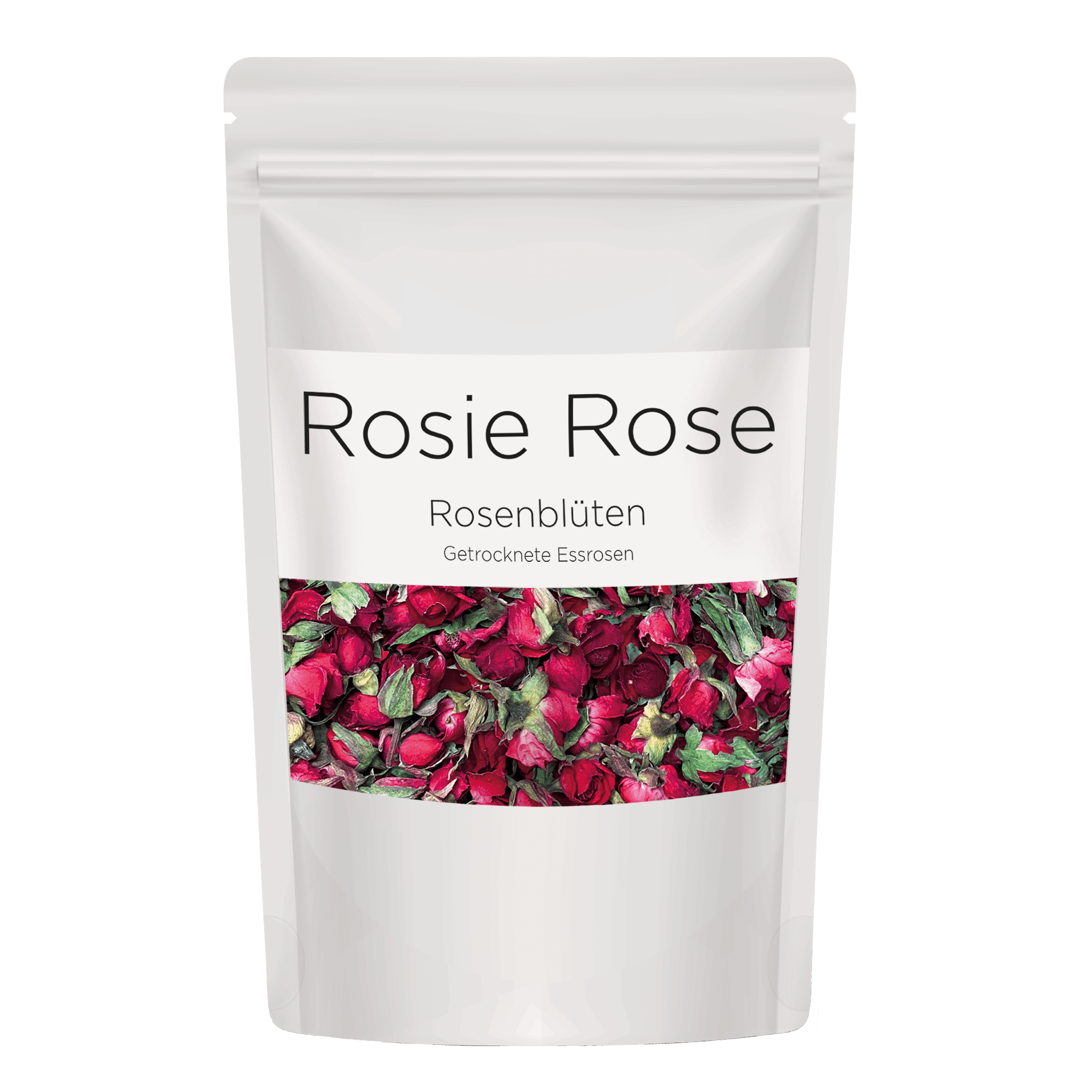Rosie Rose "Dekorative Rosenblüten" 50g Gastro-Beutel - Essblüten von mahina