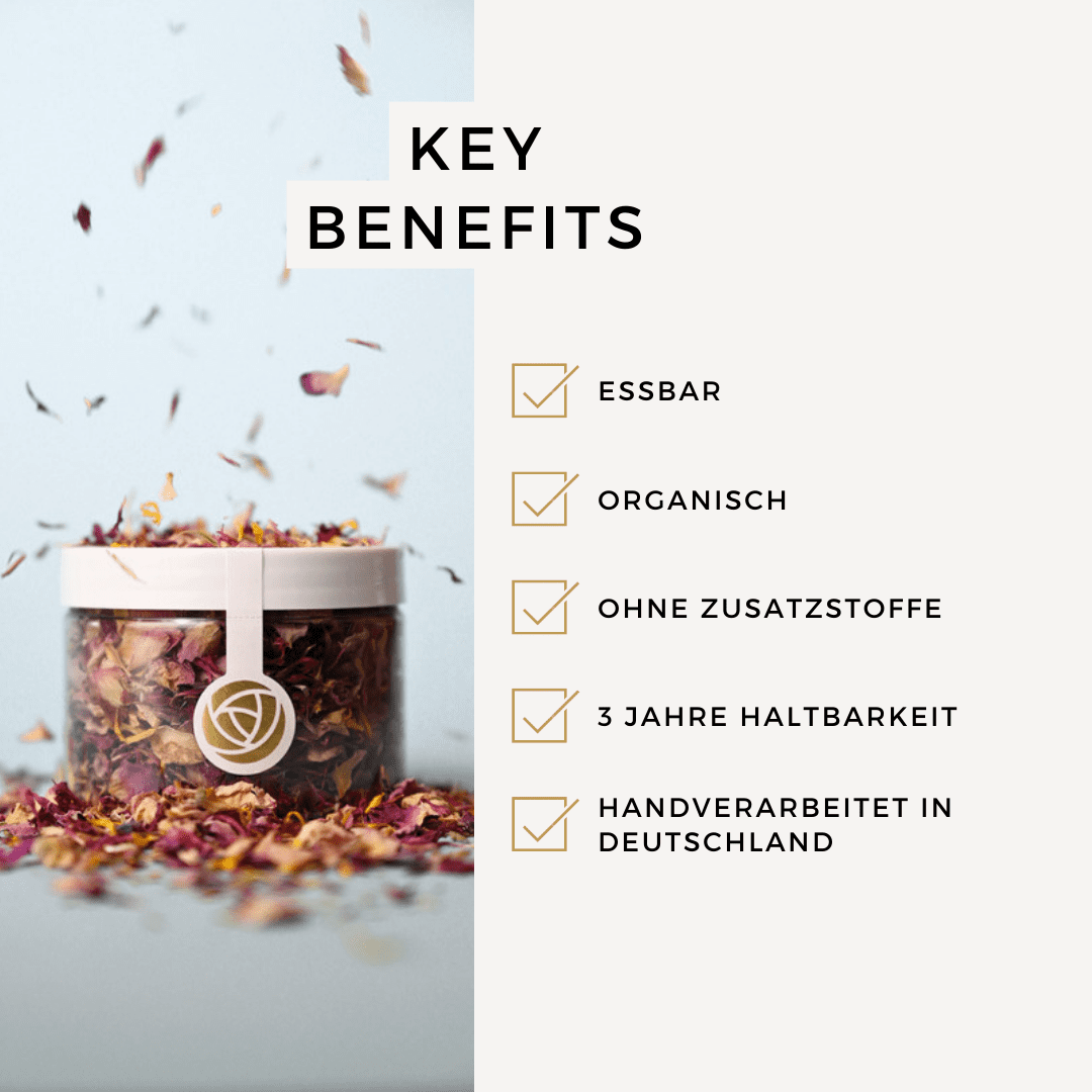 Rosie Rose "Blüten Mix" 10g - Essblüten von mahina